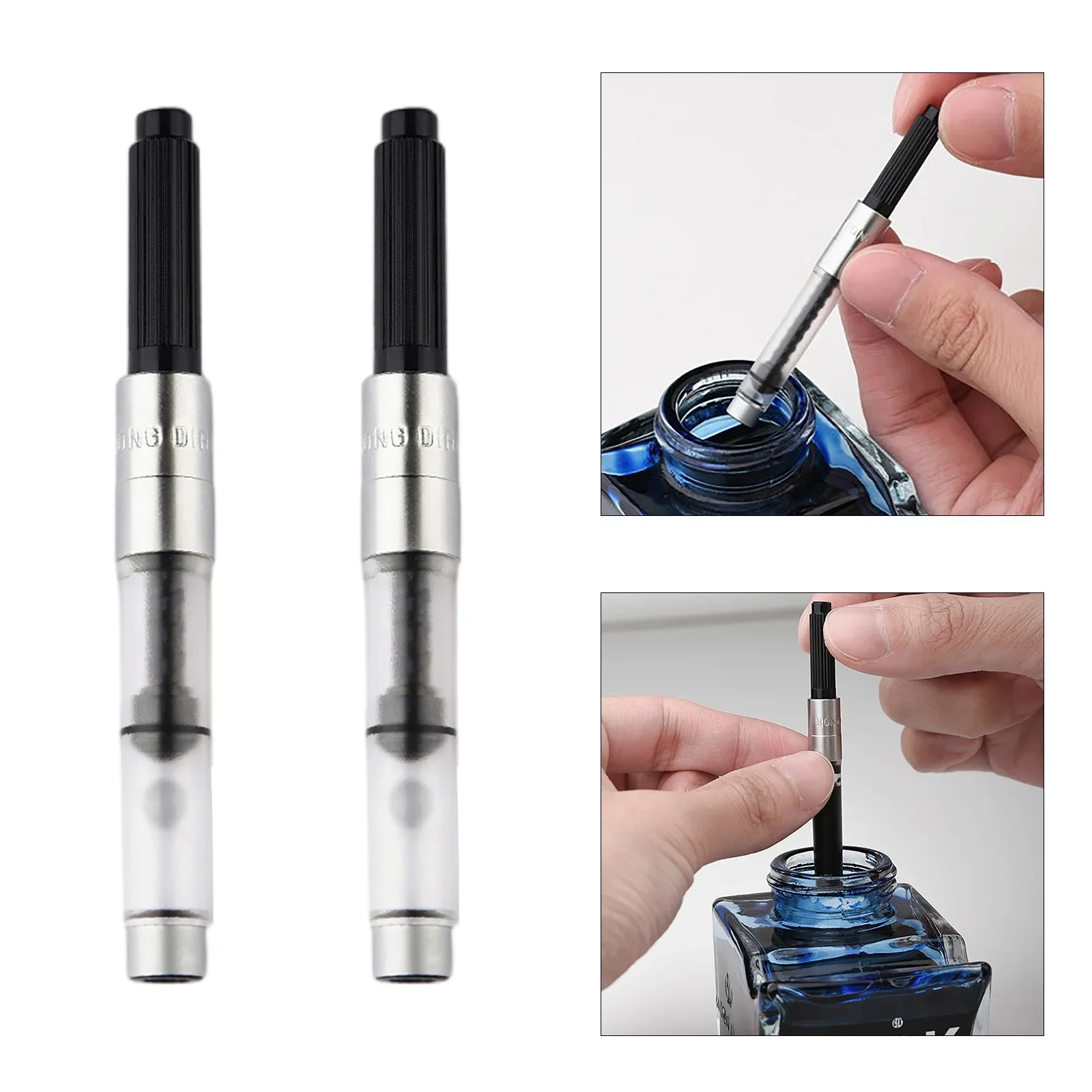 Fountain Pen Bottled Ink - 2 cartouches rotatives absorbantes d'encre, convertisseur