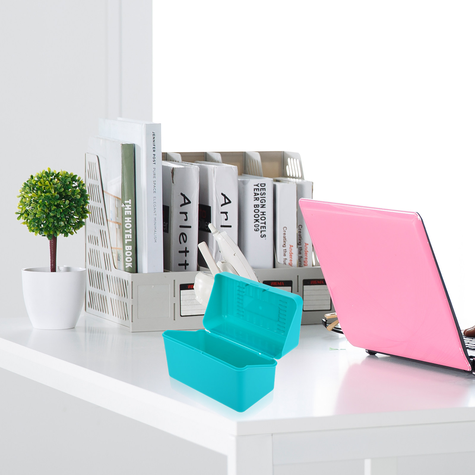 Index Card Holder - 4 pièces de boîtes de classement