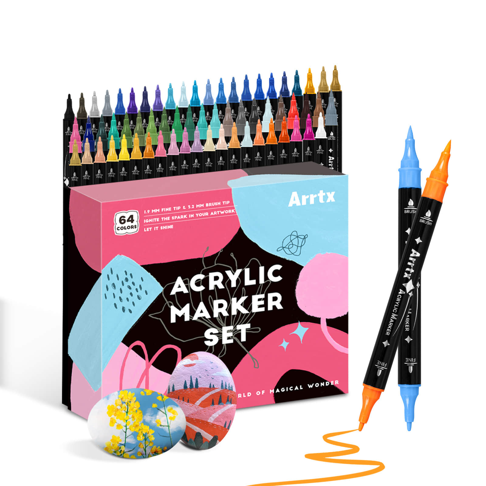 Copic Marker Classic - Arrtx 64 couleurs stylos de peinture