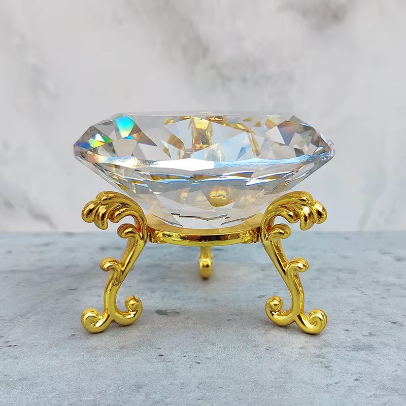 Diamant en cristal K9 de 80mm  - Paper Weight Crystal avis et prix