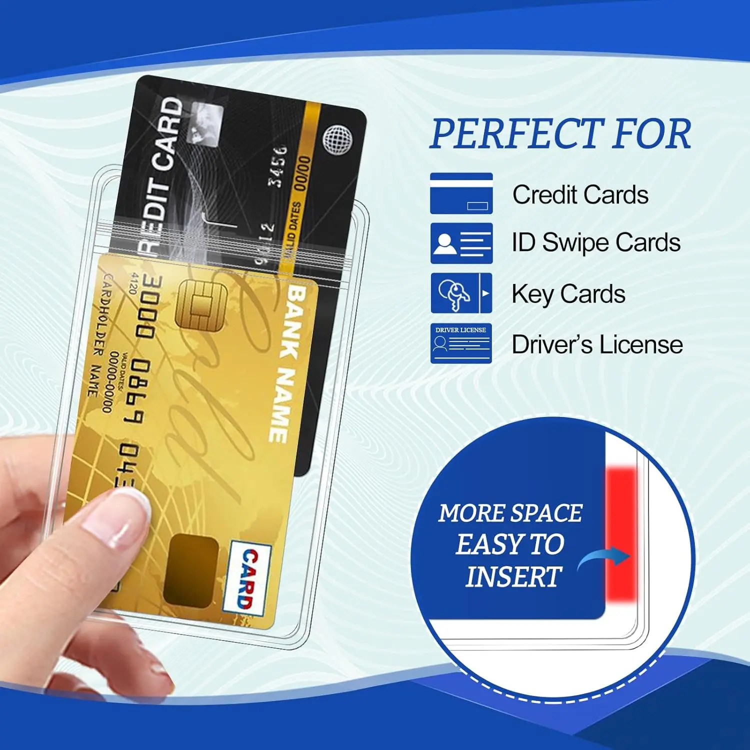 Porte-badge transparent pour n - Index Card Holder avis et prix