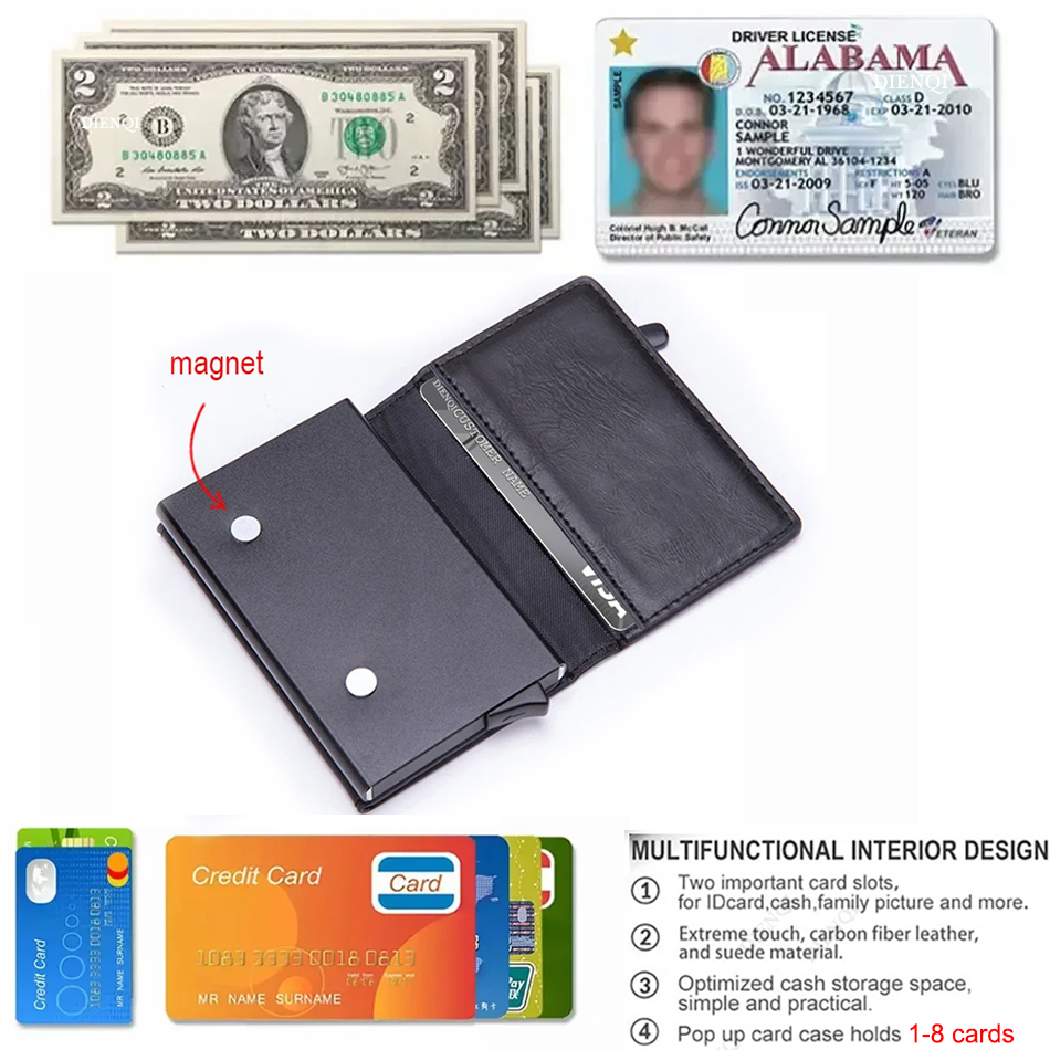 Portefeuille anti-RFID avec bl - Index Card Holder avis et prix