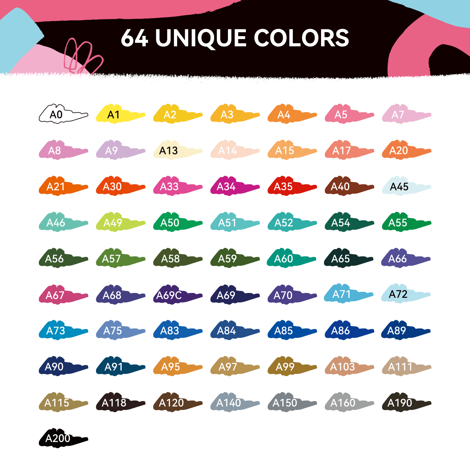 Arrtx 64 couleurs stylos de pe - Copic Marker Classic avis et prix