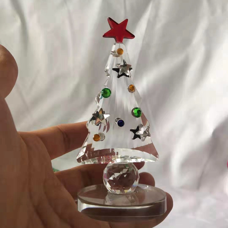 Figurine d'arbre de Noël en cr - Paper Weight Crystal avis et prix